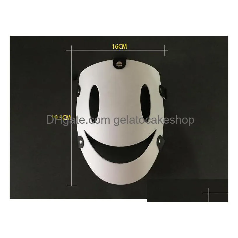 high rise invasion cosplay mask tenkuu shinpan white resin masks japanese anime high rise props pvc 220715