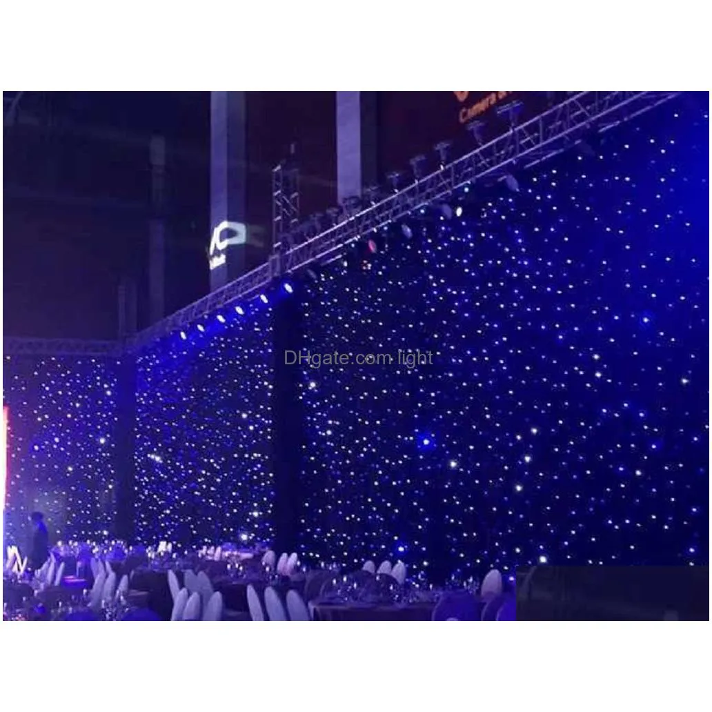 led star cloth starry sky curtain for event stage show stage lighting