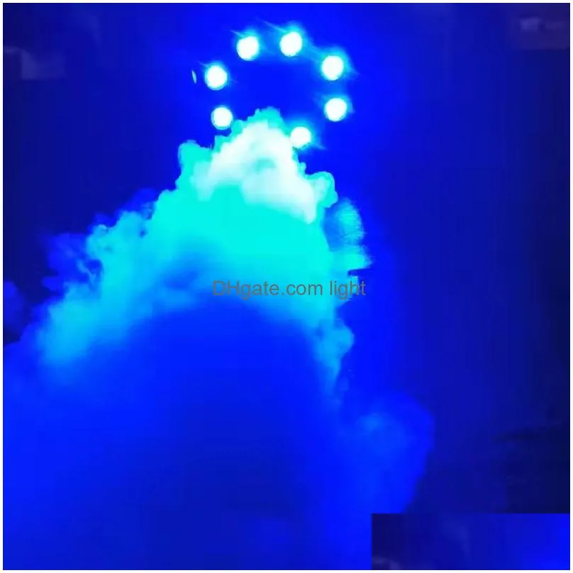 rgb led smoke machine 500w 8 leds fog machine halloween fogger smoking machines dj club stage lighting