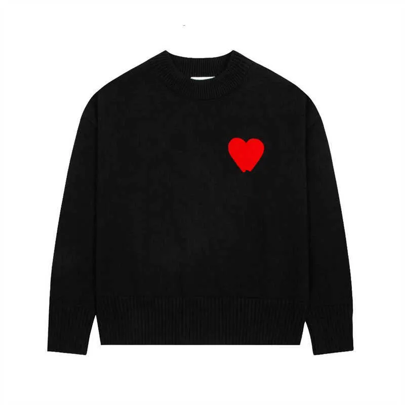 Designer Amis Cardigan Sweater  Hoodies  Coeur Love Heart Jacquard Man Woman France Fashion Brand Long Sleeve Clothing Pullover 61JF