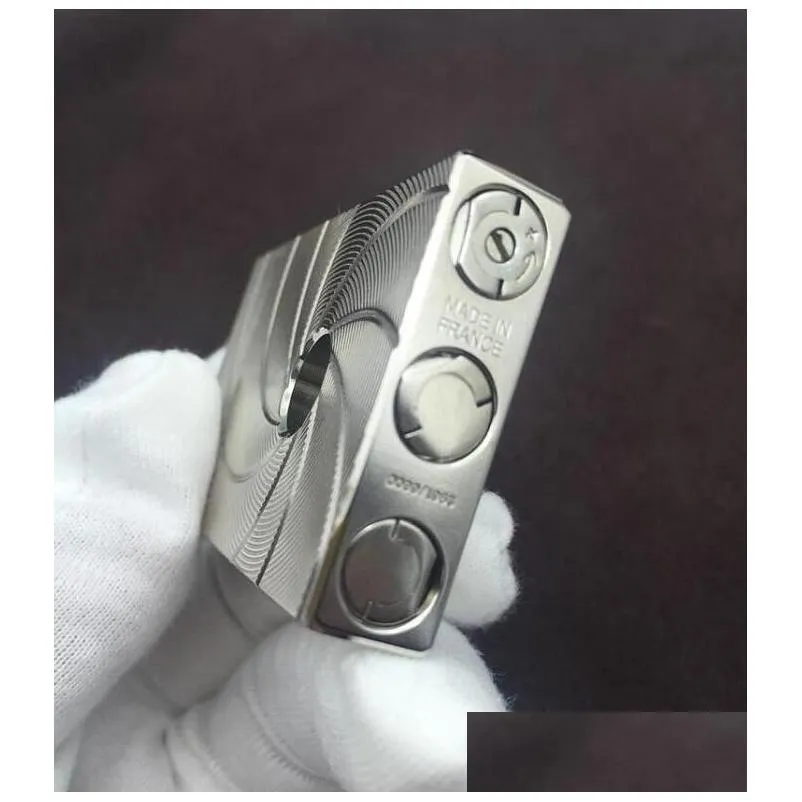 2022 st lighter bright sound gift with adapter luxury men accessories gold silver pattern for boyfriend gift 11707116580