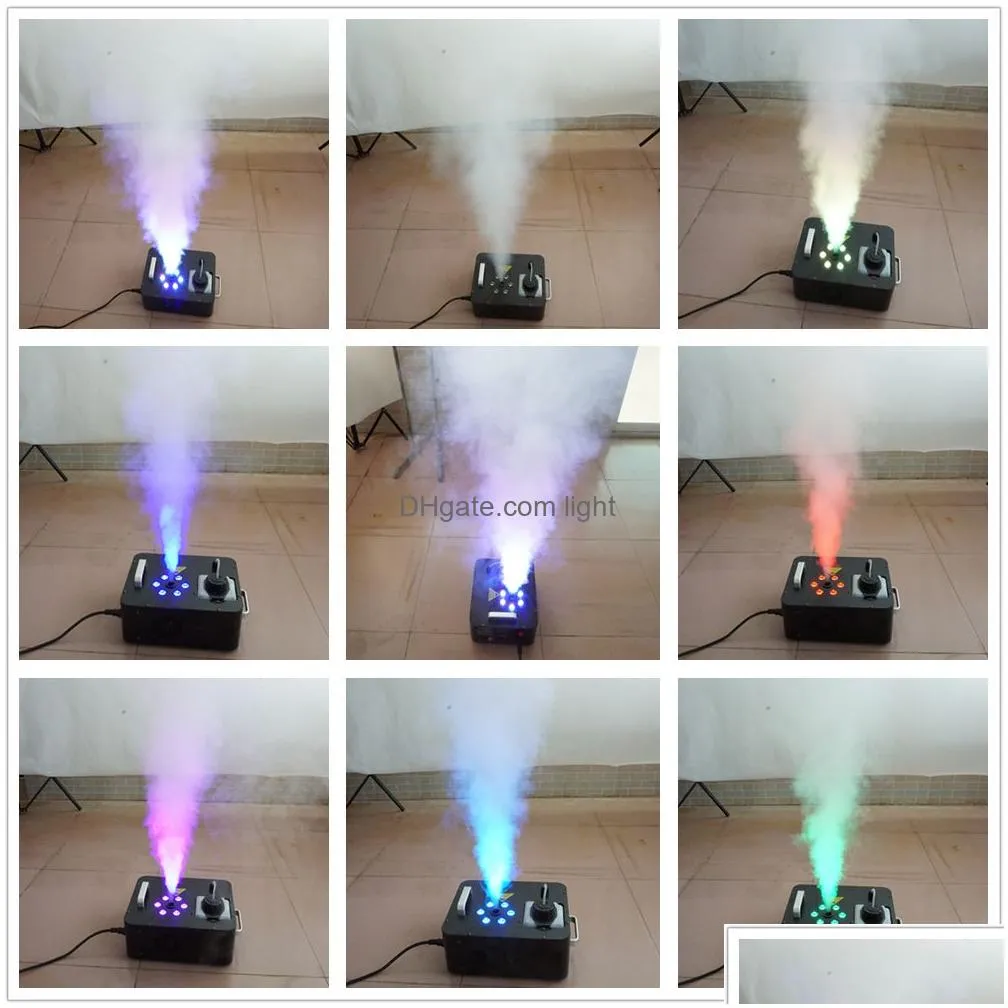 sharelife 1000w dmx remote rgb led color air column white smoke fog machine for dj party show club ktv stage lighting effect