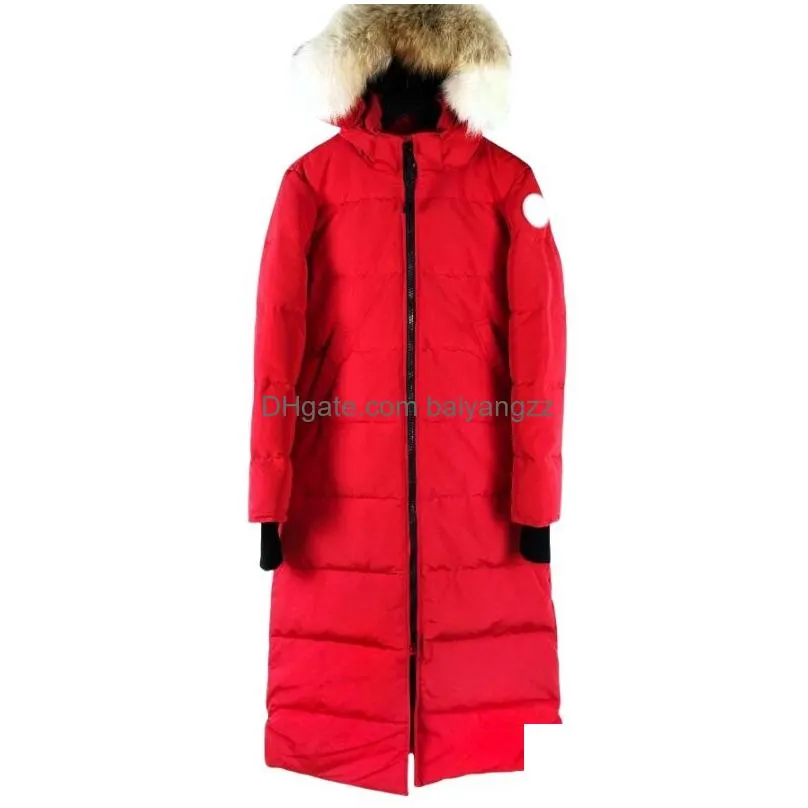 Womens Wool Blends Fashion Clothing Winter Down Jacket Windproof Warm Real Wolf Fur Parka Selling Hooded Coats Men Women Styles Dro Dhuco