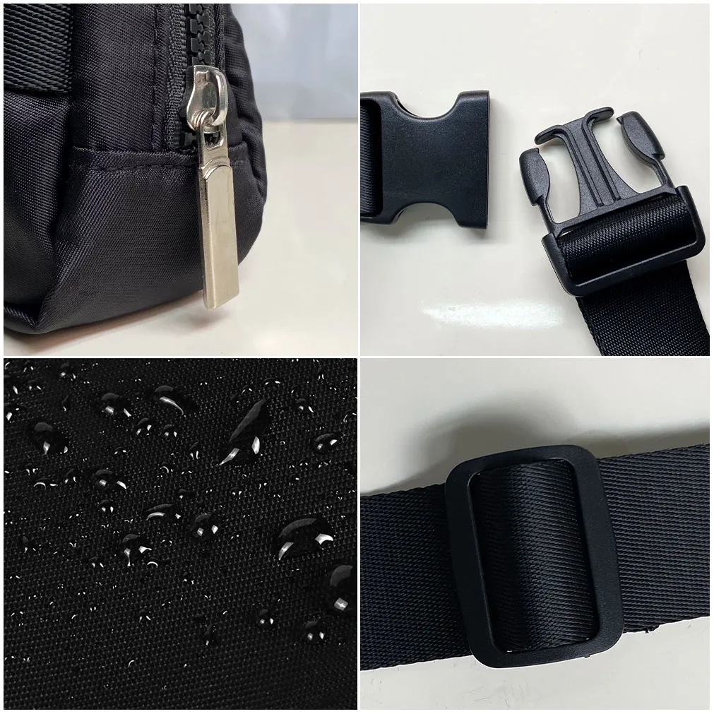 Waterproof Yoga belt bag Women Men Waist Bag Gym Elastic Adjustable Strap Zipper Fanny pack Capacity 1L Outdoor Bags