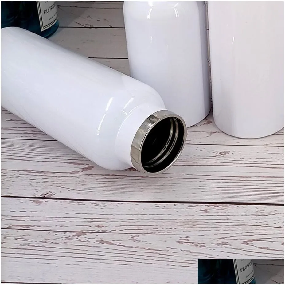 Sublimation Water Bottle 12/17/25/34oz 350/500/750/1000ml Flask Mug Kettle 304 Stainless Steel 2-wall Insulated Vacuum Wide Mouth
