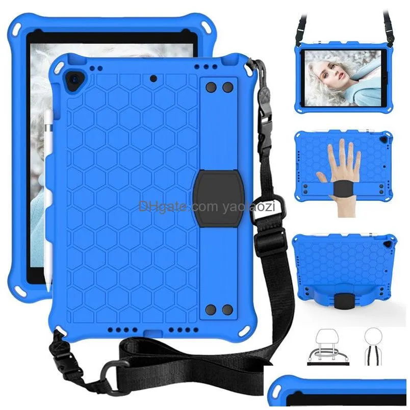 childrens anti-fall flat protective shell air9.7 10.2 10.5 inch protective cover hand strap shoulder strap