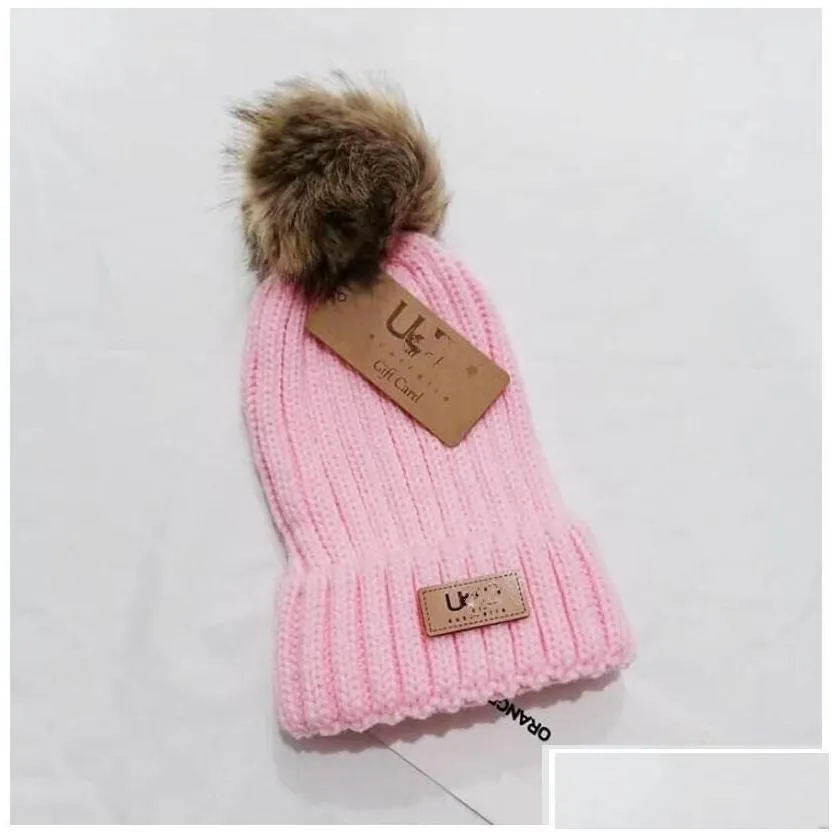 beanie/skull caps beanie cap mens designer bucket hats fashion women ladies warm winter large faux fur pom poms bobble hat outdoor