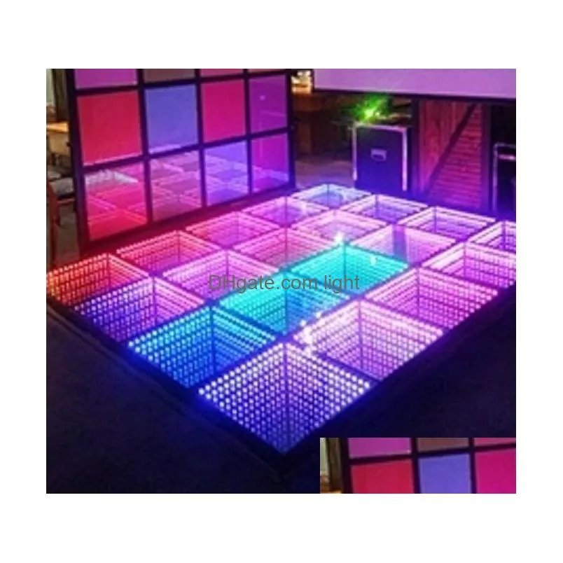 fast setup portable 3d infinity mirror stage lighting dance floor