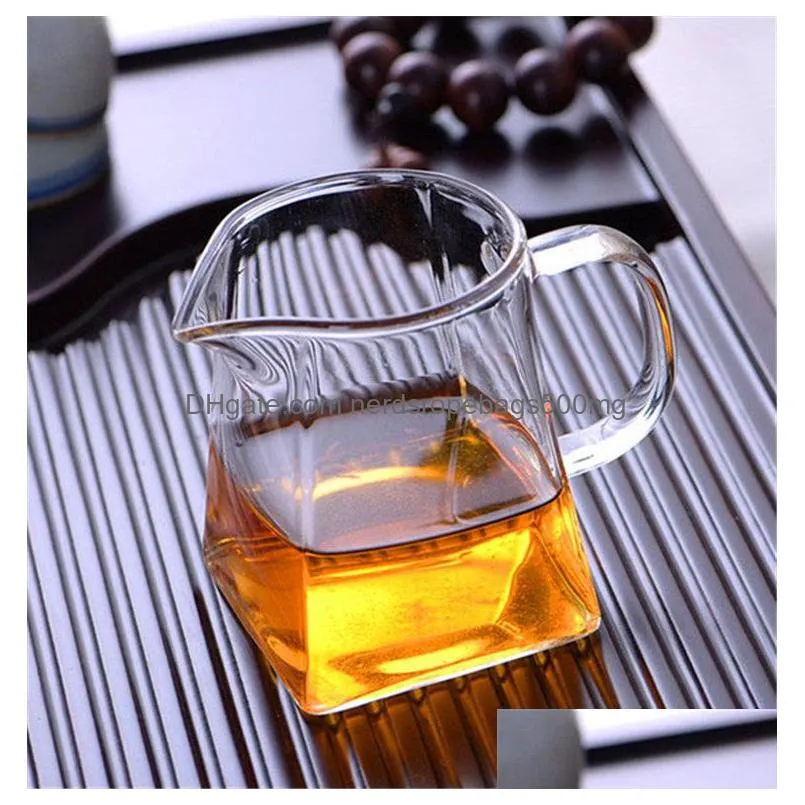 Coffee & Tea Sets Transparent Borosilicate Glass Household Teapot Stainless Steel Infuser Strainer Tea Set Heat Resistant Loose Leaf H Dhf1N