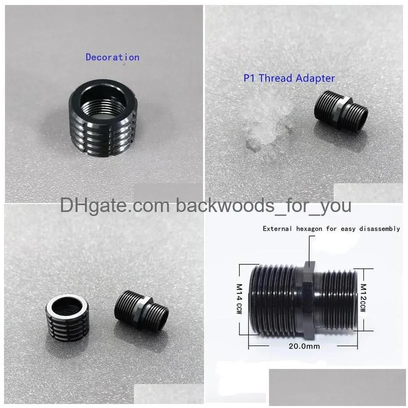 12mm ccw to 14mm conversion thread accessories drop delivery