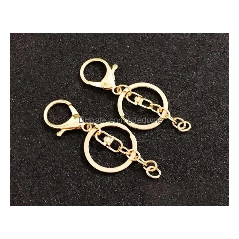 High Quality Lobster Clasp Hooks Key Ring Chain Accessories Alloy Jewelry Making Materials Gold And Sliver Variety Of Chains Drop Deli Dhirr