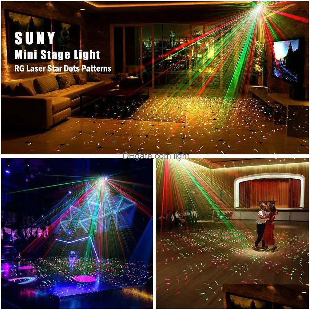 other flash accessories portable remote control led stage light dj disco light projector laser lights sound activated flash for christmas party wedding