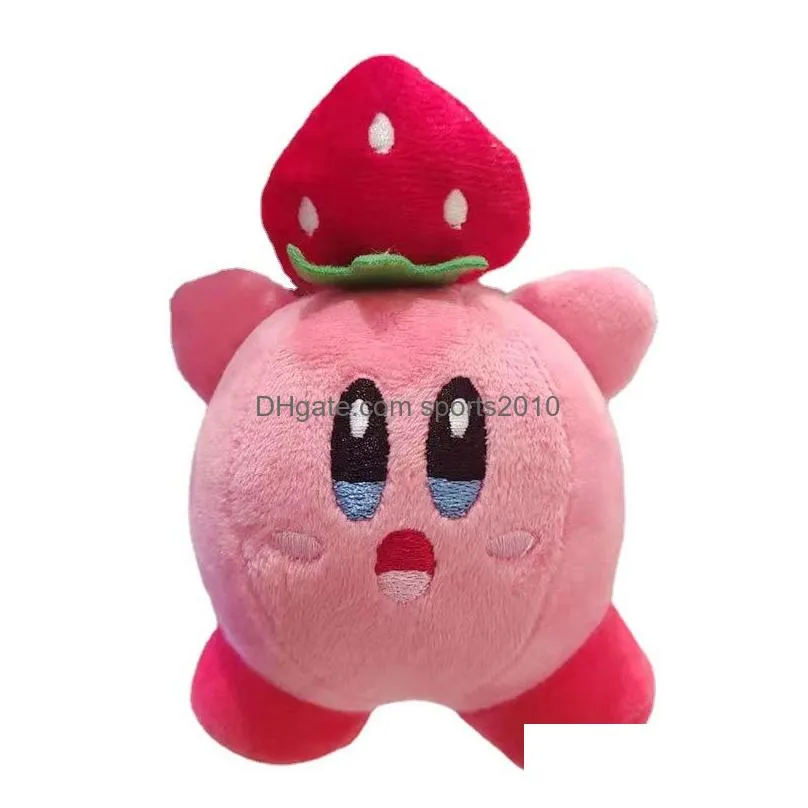 Interior Decorations Wholesale Kirby Plush School Bag Small Pendant Keychain Stuffed Cartoon 15Cm Doll Birthday Cake Decorative Access Dhpmf