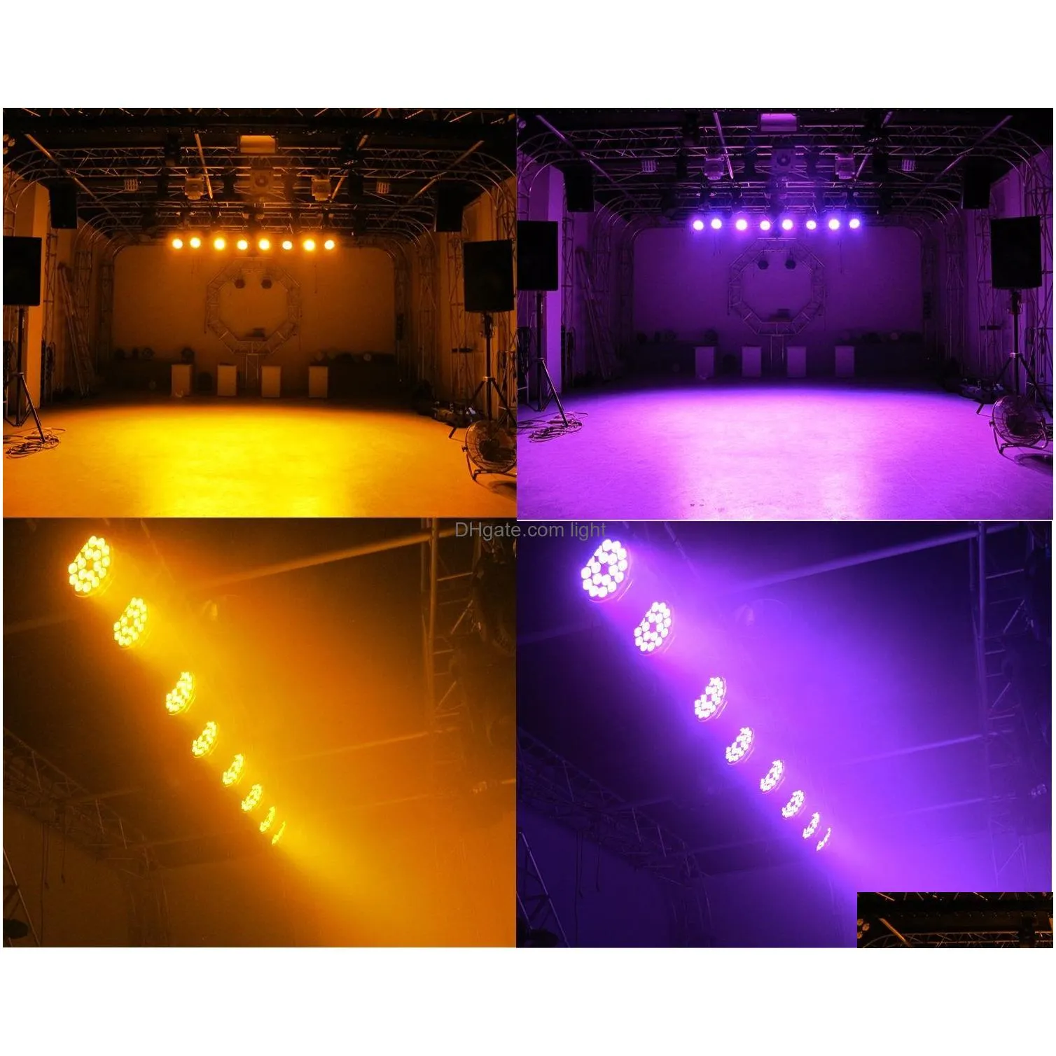 led multi par can par 64 indoor led wash dj light 18x15w rgbaw 5-in-1 dj party stage lighting