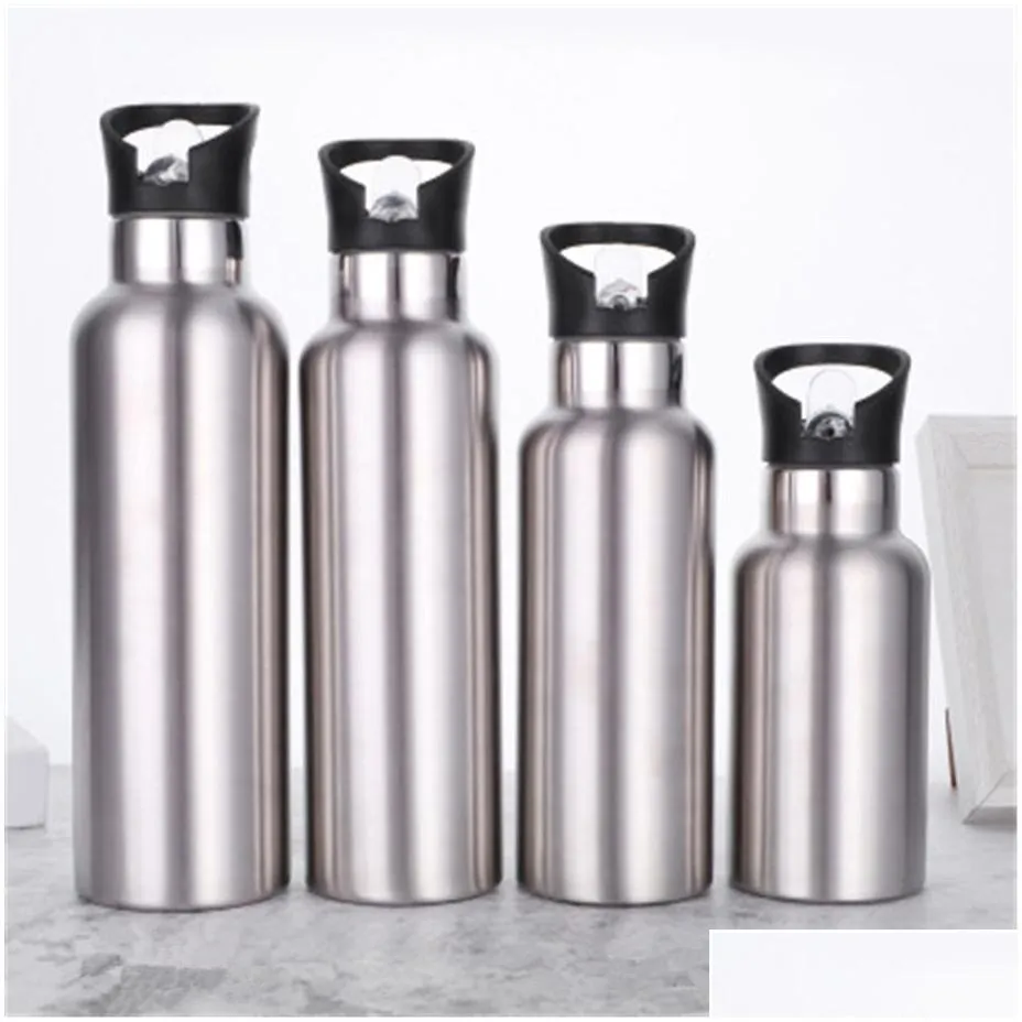 Sublimation Water Bottle 12/17/25/34oz 350/500/750/1000ml Flask Mug Kettle 304 Stainless Steel 2-wall Insulated Vacuum Wide Mouth