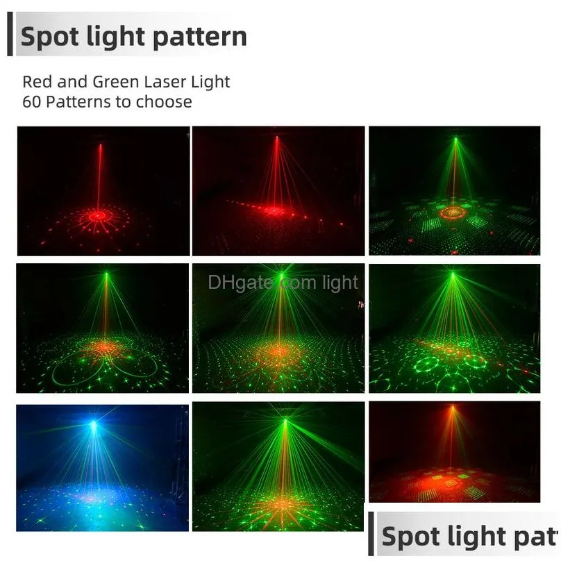  60 patterns rgb led disco light 5v usb recharge rgb laser projector lamp stage lighting show for home party ktv dj dance