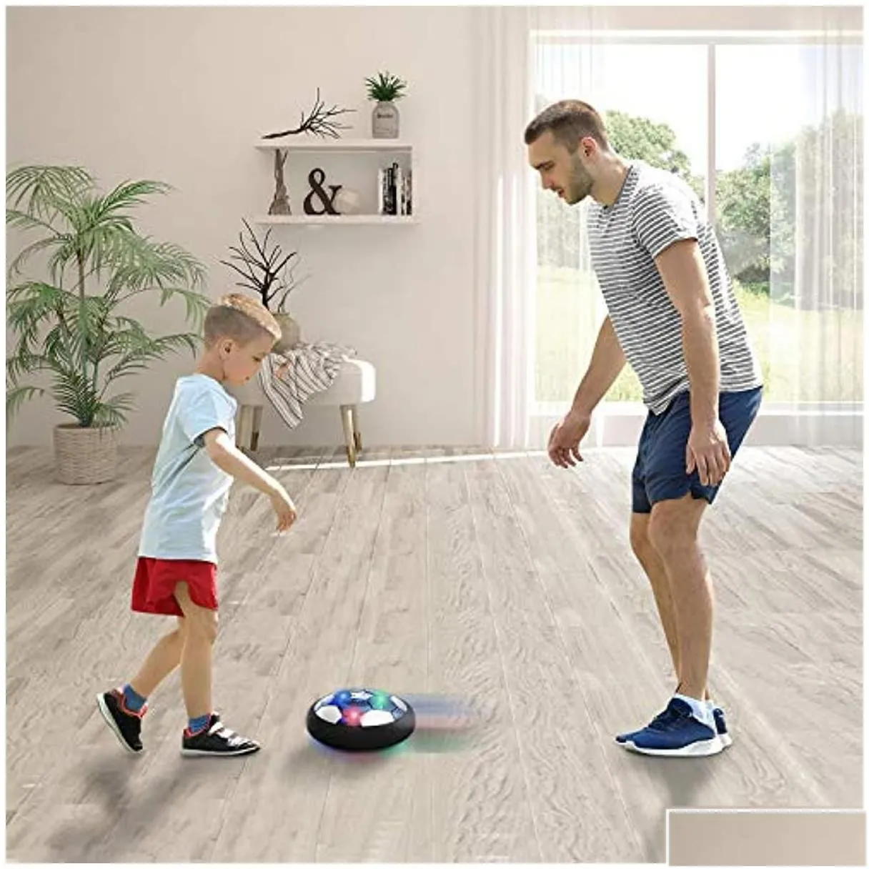 sports toys sports toys hover soccer ball indoor floating update rechargeable air football with colorf led light and soft foam bumpe