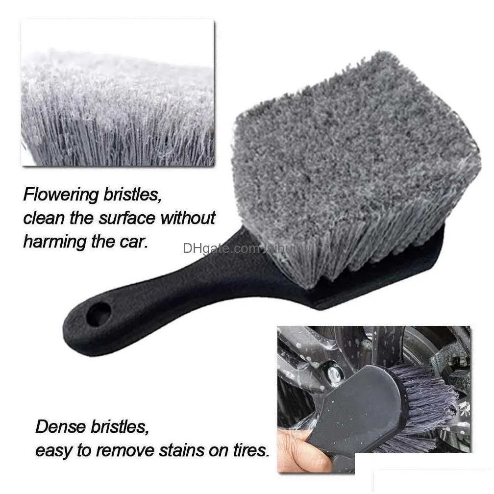  detailing brush drill brushes for car tire rim cleaning detail brush set for auto interior exterior cleaning car dry wash brush