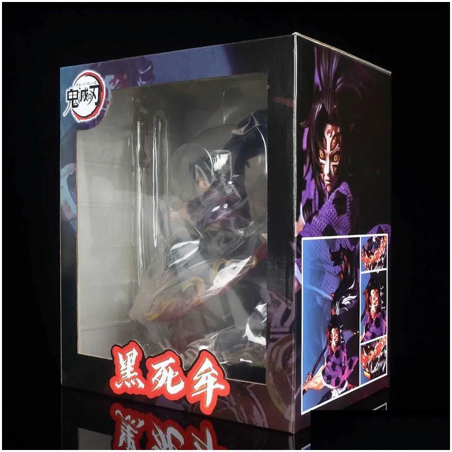 anime manga demon slayer figure kimetsu no yaiba gk akaza kokushibo rengoku kyoujurou action figure pvc collection model toys for gifts