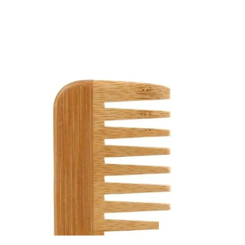 natural highquality bamboo and wood comb beard comb health bamboo comb laser engraving logo gg020