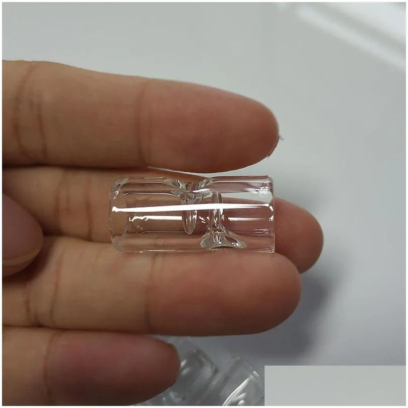 12mm glass filter tips for dry herb tobacco with cigarette holder 2mmthick pyrex long 1 inch