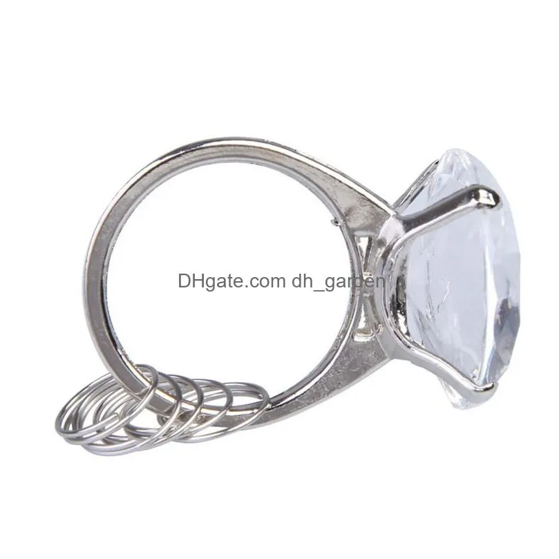 creative with this ring keyring engagement ring keychain wedding ornament key ring charm  diamond keyholder