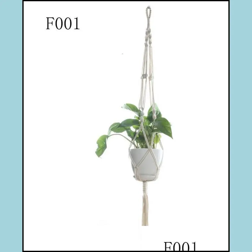 macrame plant hangers outdoor indoor wall hanging planter net basket flower pot holder vintage novelty home decor gift 105cm