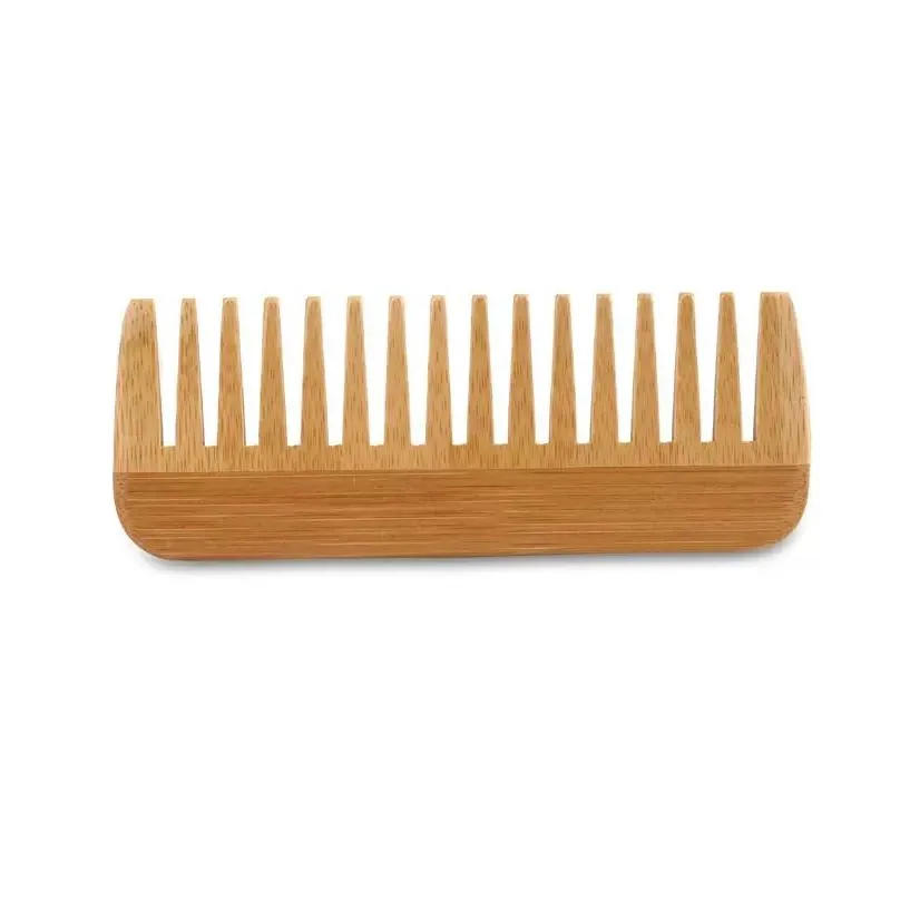 natural highquality bamboo and wood comb beard comb health bamboo comb laser engraving logo gg020