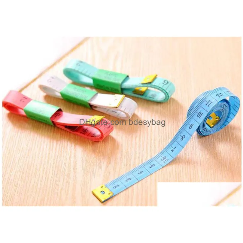 hotsale 1.5m length soft plastic tape measures sewing tailor cm/feet ruler measuring gauging tools shipping f2017434