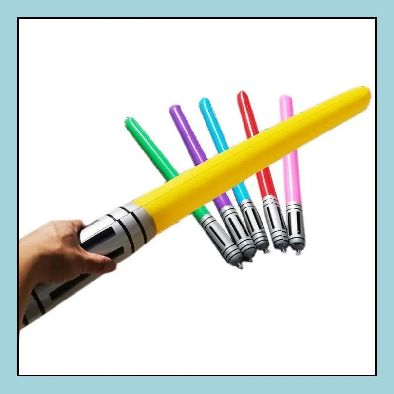 inflatable light saber sword toys for kids birthday party favor halloween costume props christmas stocking stuffer