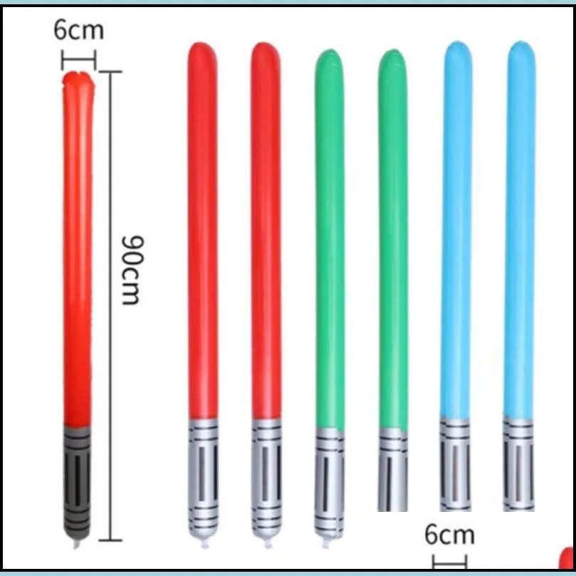 inflatable light saber sword toys for kids birthday party favor halloween costume props christmas stocking stuffer