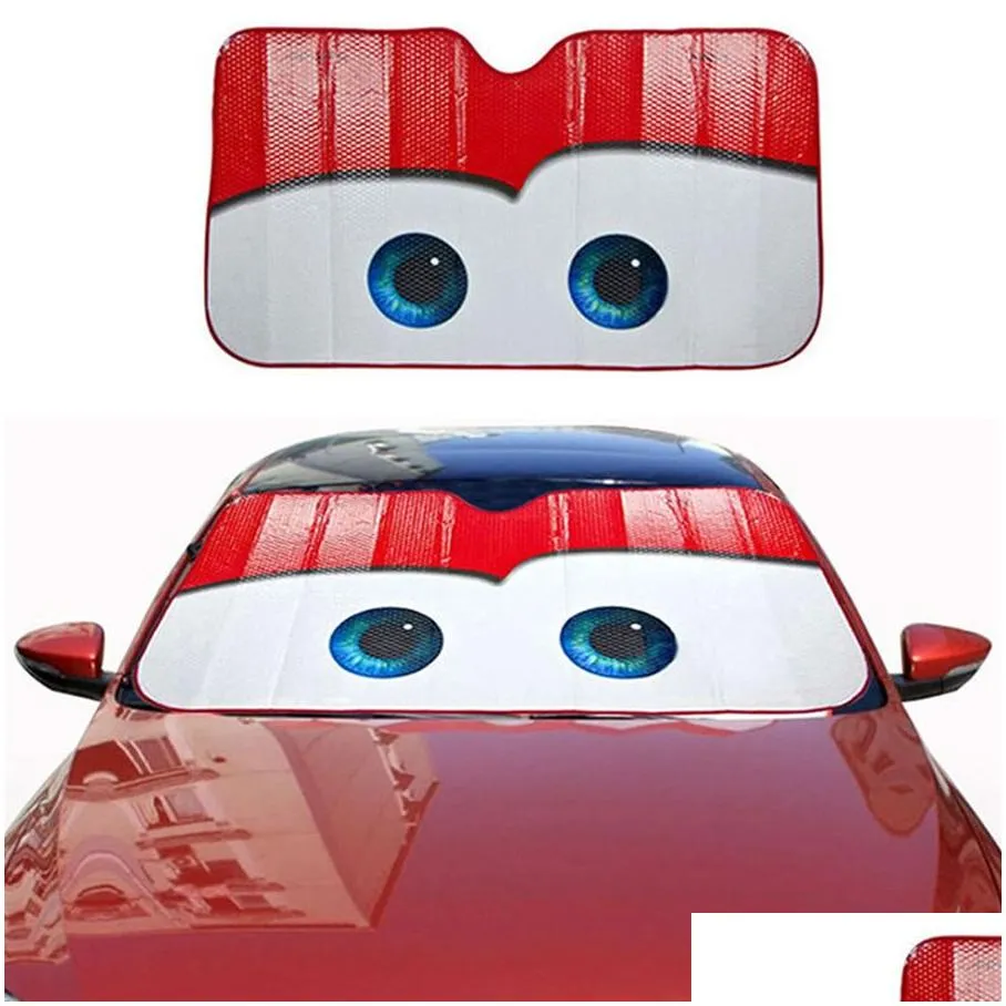 car eyes heated windshield sunshade car window windscreen cover sun shade auto sun visor car-covers car solar protection 6 color