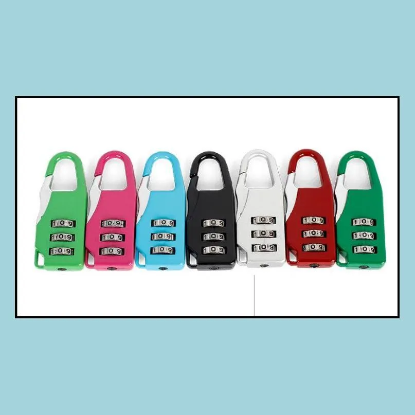 3 digit number combination keyed padlocks password lock zinc alloy security suitcase luggage cupboard cabinet mini locker padlock gift