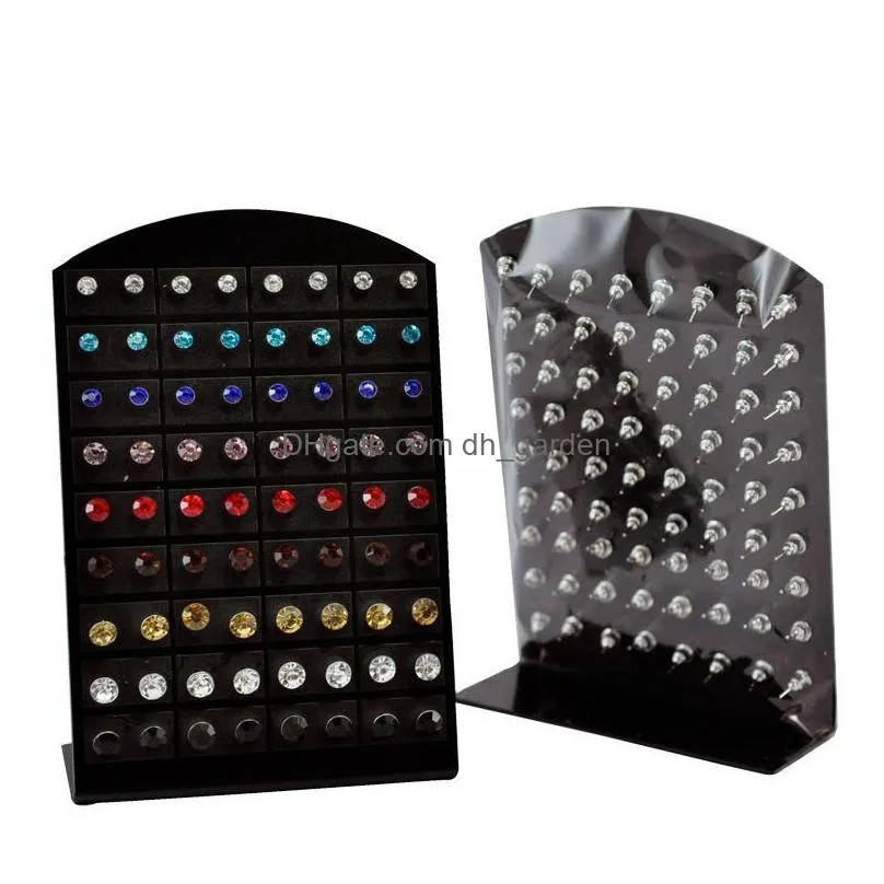 high quality jewelry bulk lots fashion stainless steel multicolor charm rhinestone stud earrings for women men