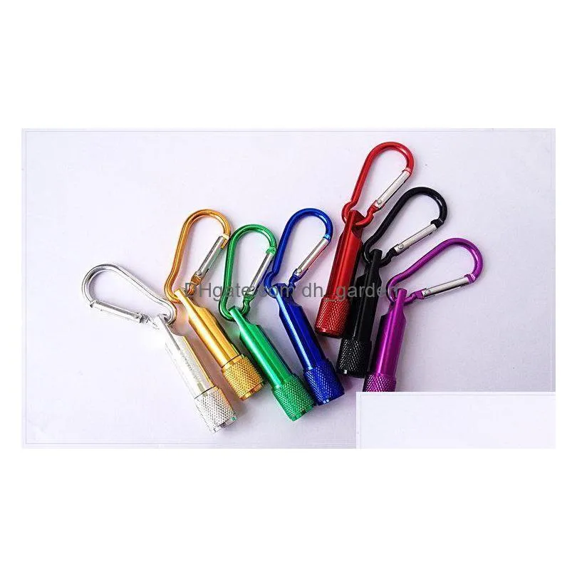 new fashion mixed hot selling aluminum led keychain mini torch key chain flashlight keyring top quality