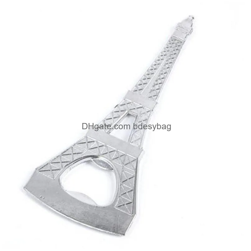  gift la tour eiffel tower chrome can beer bottle opener party favor lz0045