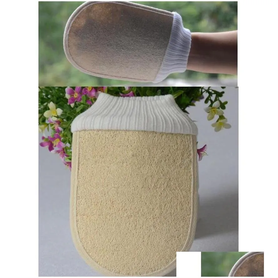 high quality natural loofah luffa effective exfoliator cleaner scrub pad bath glove brush shower back spa sponge massage