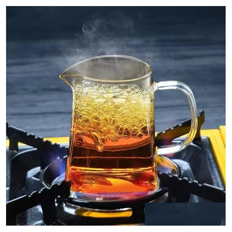 350ml clear heat resistant glass teapot jug infuser coffee tea leaf herbal pot flower teapot milk juice container