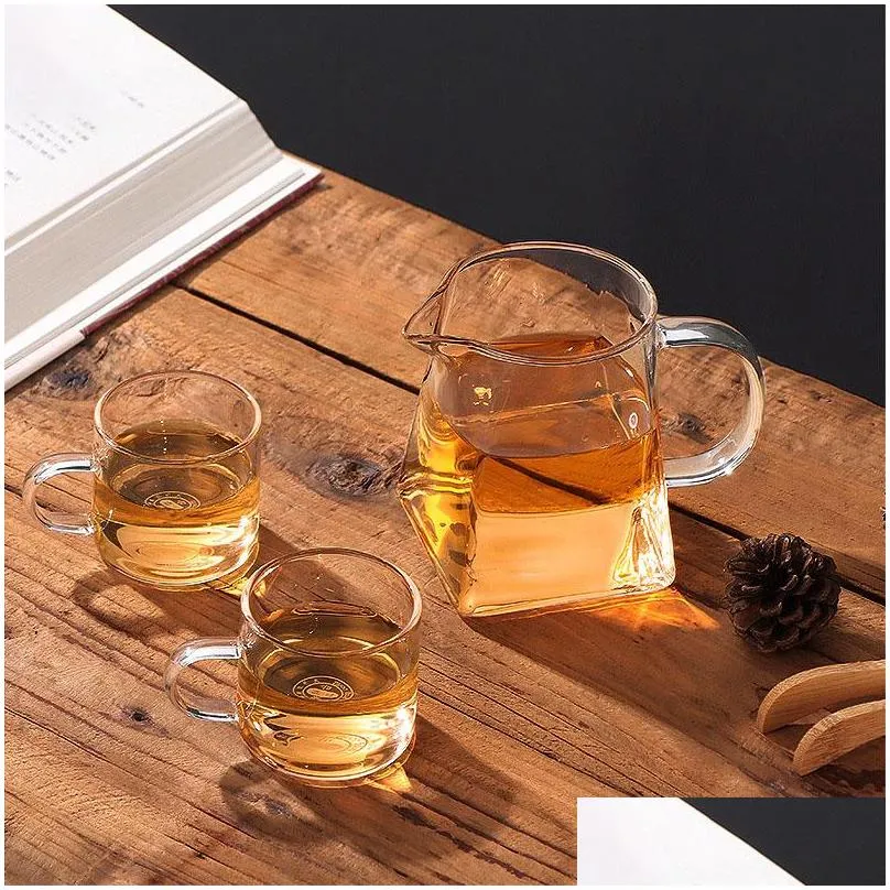 350ml clear heat resistant glass teapot jug infuser coffee tea leaf herbal pot flower teapot milk juice container