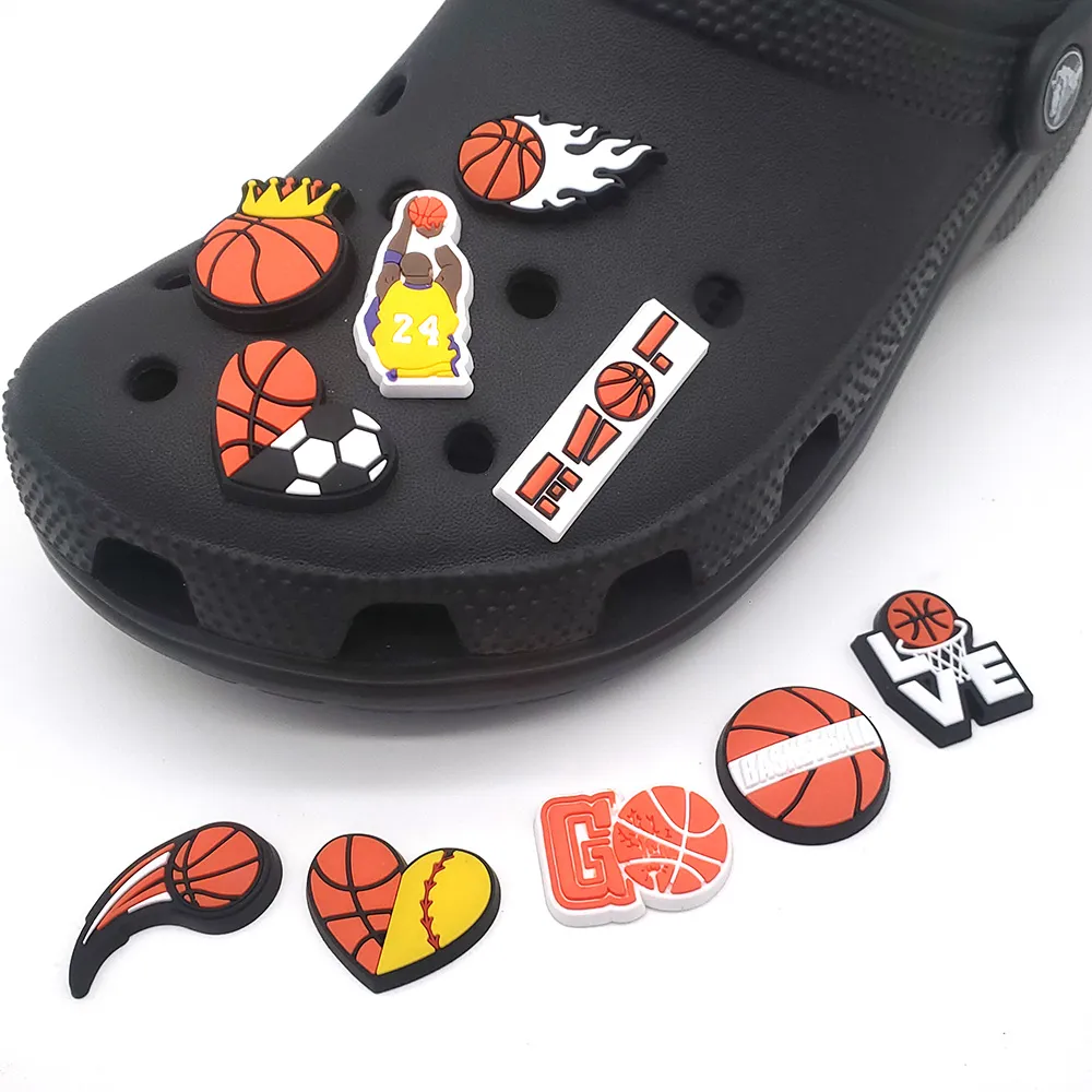 basketball shoe charms for croc sandals i love basketball cute jibz clogs decoration garden shoe accessories gifts