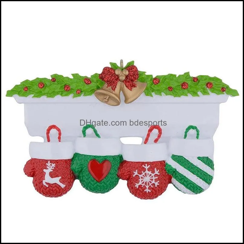 decorative jaffaite pendant creative personalized resin stocking socks family christmas tree ornament decorations pendants 184c3
