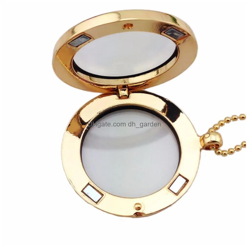 30mm floating locket women put photo pendant charm necklace jewelry open round glass photo locket pendant frame necklace