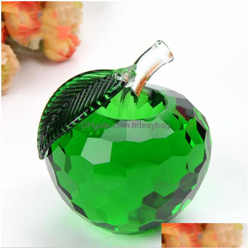 40mm cut crystal  paperweight glass quartz crafts home decor fengshui ornaments figurine miniature souvenir gifts lz0043