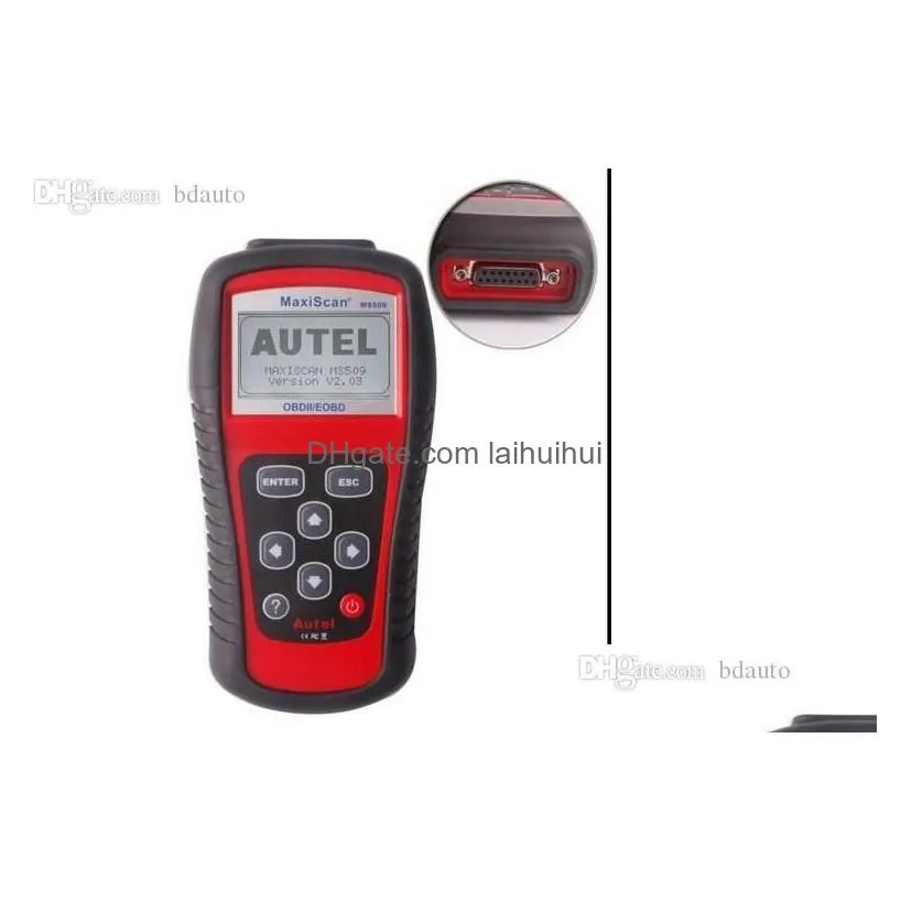 diagnostic tools wholesale autel maxiscan ms509 obd scan tool obd2 scanner code reader scanner1 drop delivery mobiles motorcycles veh