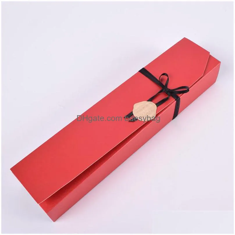black/red chocolate paper box valentines day christmas birthday party chocolate gifts packaging boxes lz1849