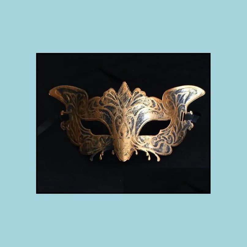 mens vintage  mask mardi gras halloween masquerade gents plain mask gentleman party christmas bauta mask gold sliver festive