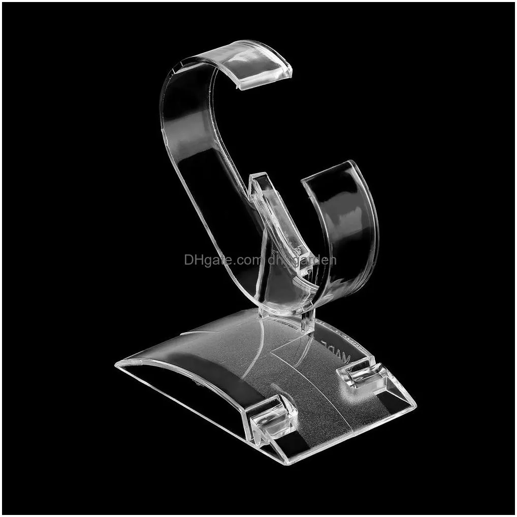 clear acrylic bracelet watch display holder stand rack retail shop showcase stand tool transparent wrist watch lightweight stand