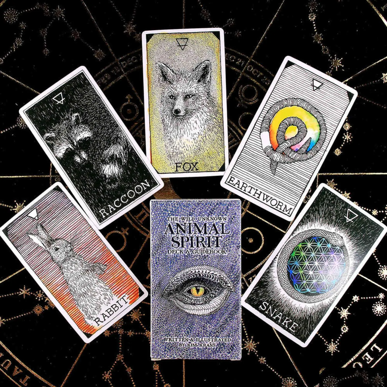 the wild unknown animal spirit deck tarot oracle cards deck tarot card reading guide kim krans divination x1106