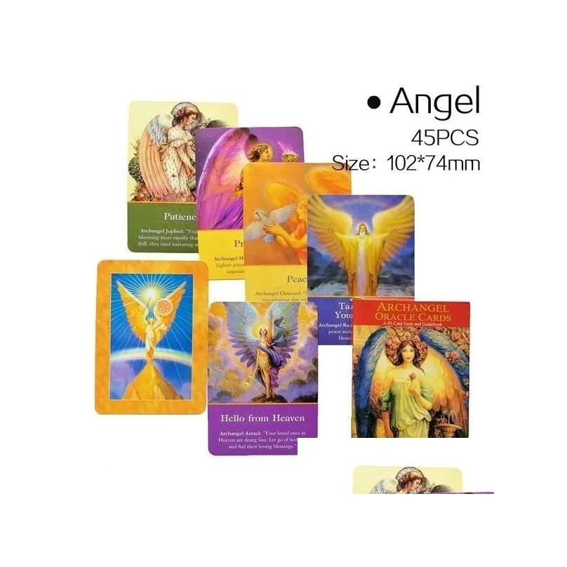 16 styles english read fate card board game archangel earth magic oracles cards tarot deck for personal use