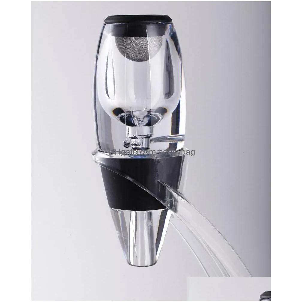 eco friendly deluxe wine aerator tower set red wine glass accessories quick magic decanter with gift box crystal acrylics wholesale